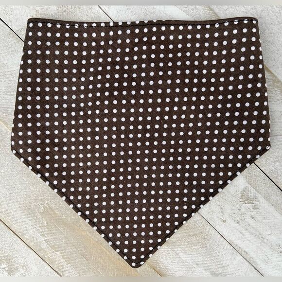 Brown polka dot bandana size small - Picture 1 of 2